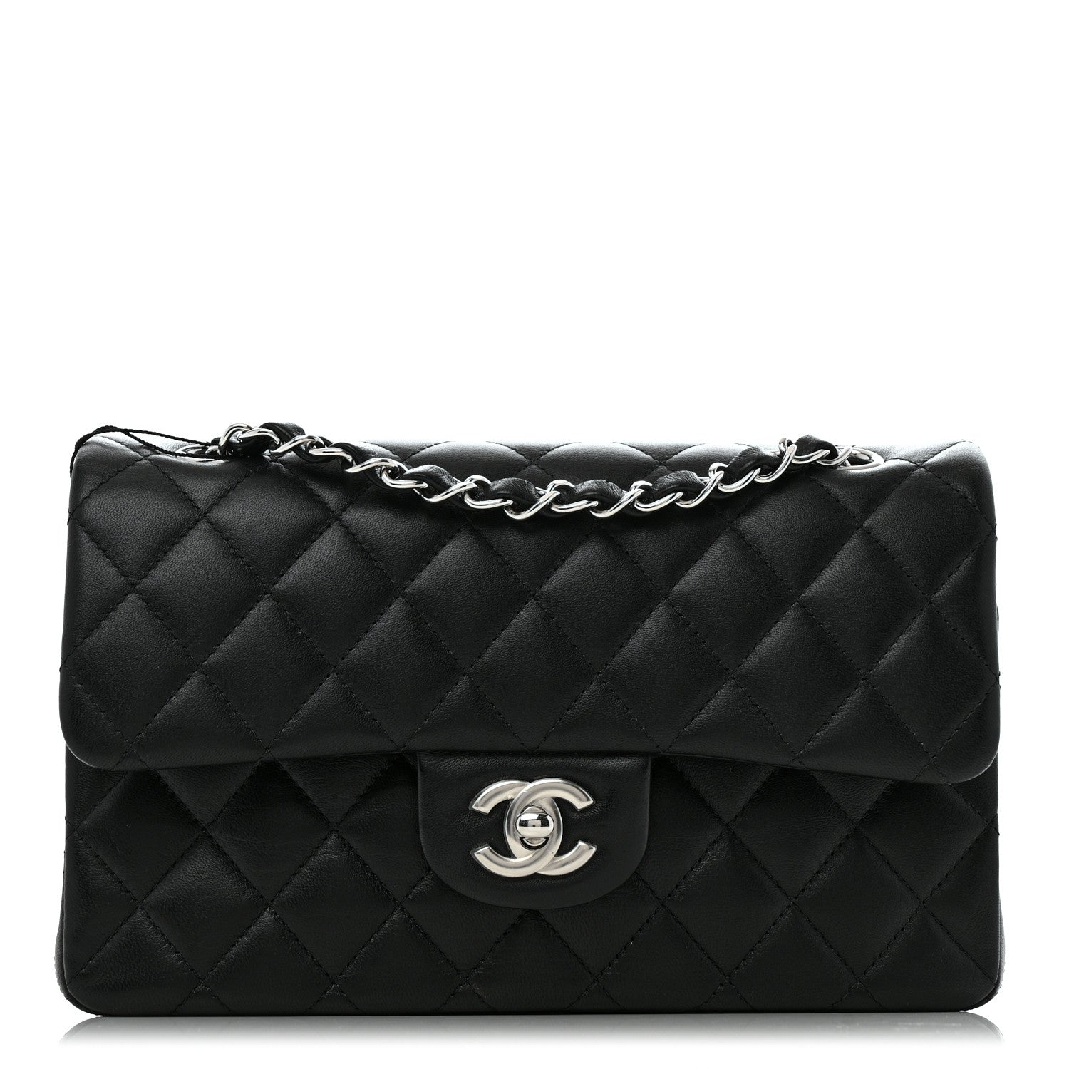 Chanel Lambskin Quilted Small Double Flap Black 1 of 11