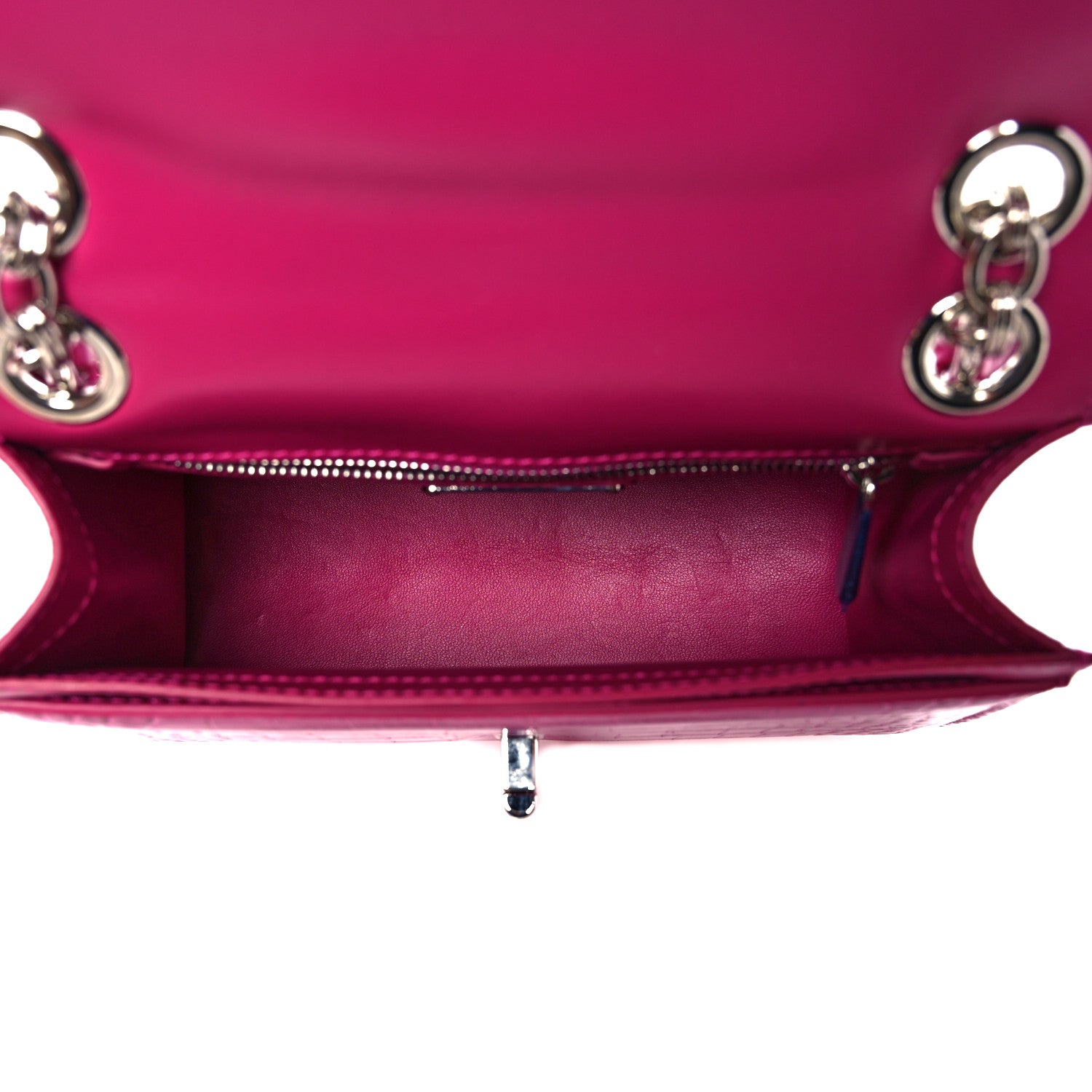 Salvatore Ferragamo Crocodile Gancio Shoulder Bag Cerise 6 of 15