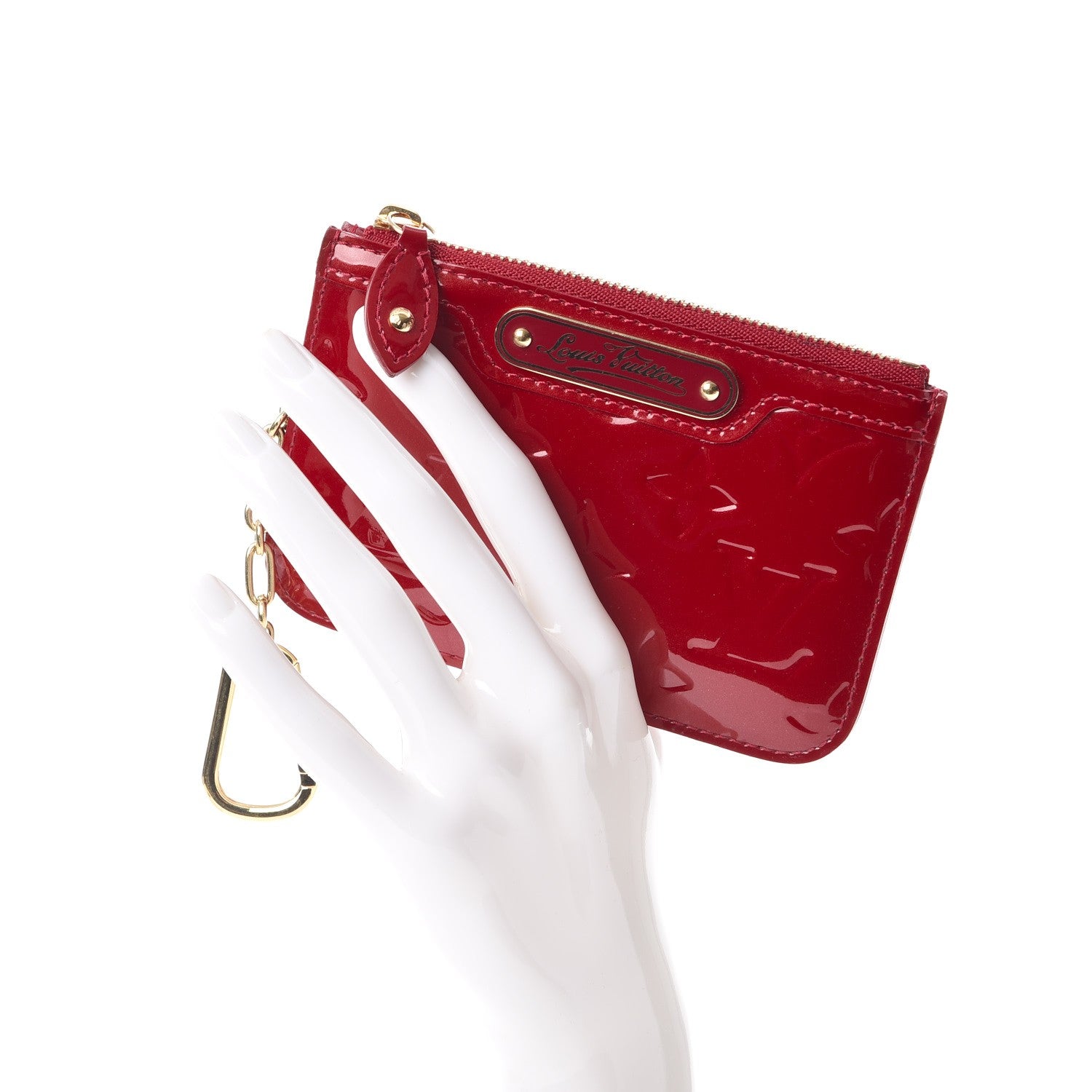 Louis Vuitton Vernis Key Pouch Pomme D'Amour 2 of 7
