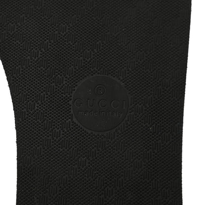 Gucci Rubber Chevron Womens GG Thong Sandals 40 Black 6 of 8