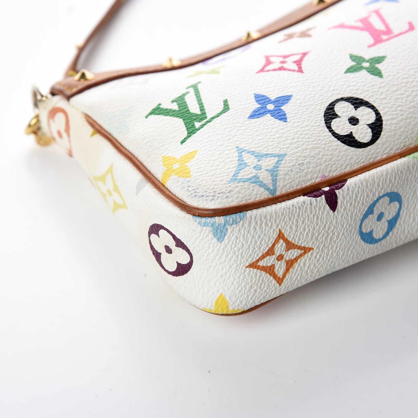 Monogram Multicolor Pochette Accessories White