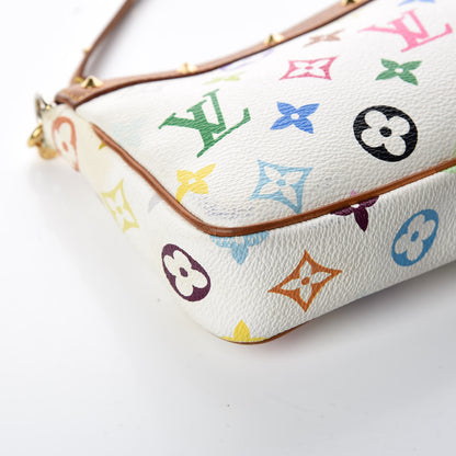 Louis Vuitton Monogram Multicolor Pochette Accessories White 10 of 20