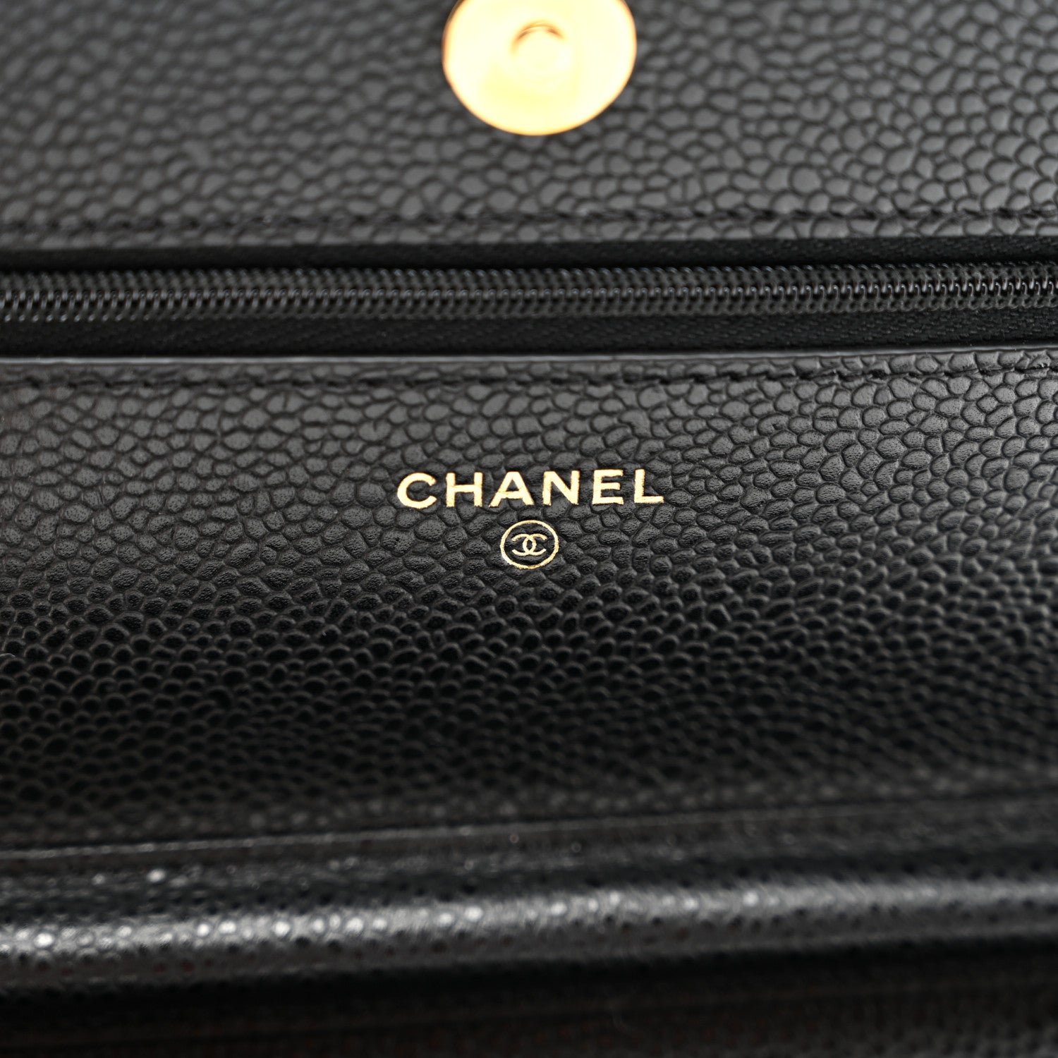 Chanel Caviar Quilted Wallet on Chain WOC Black 7 of 12