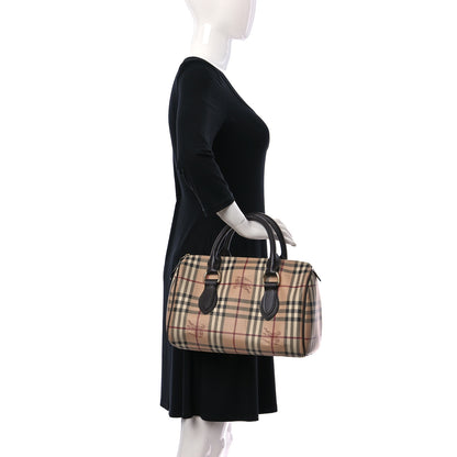Burberry Haymarket Check Small Chester Bowling Bag Chocolate 2 of 12
