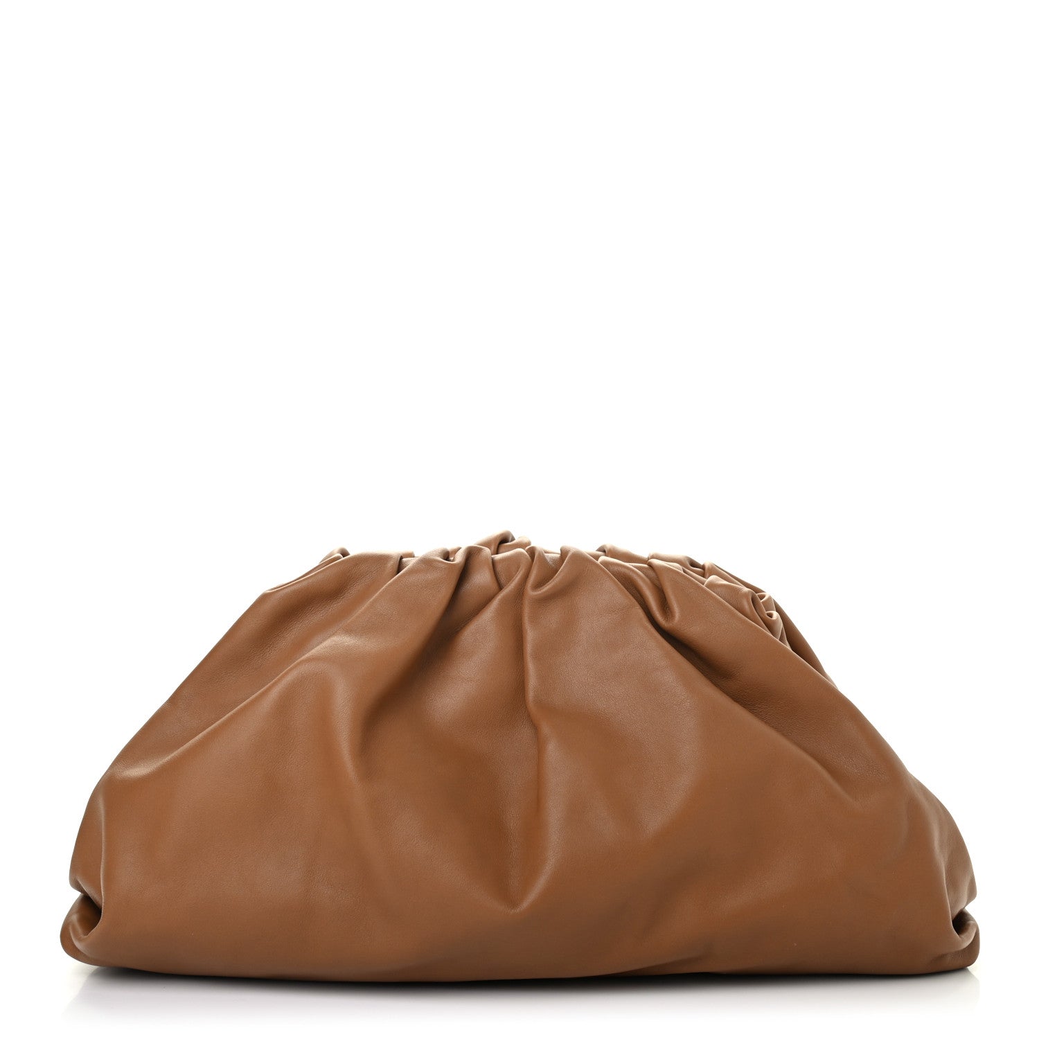 Bottega Veneta Smooth Butter Calf The Pouch Oversized Clutch Cammello 1 of 6