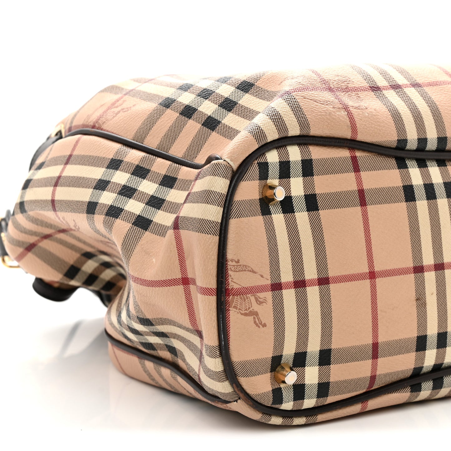 Haymarket Check Medium Walden Belted Hobo  Chocolate