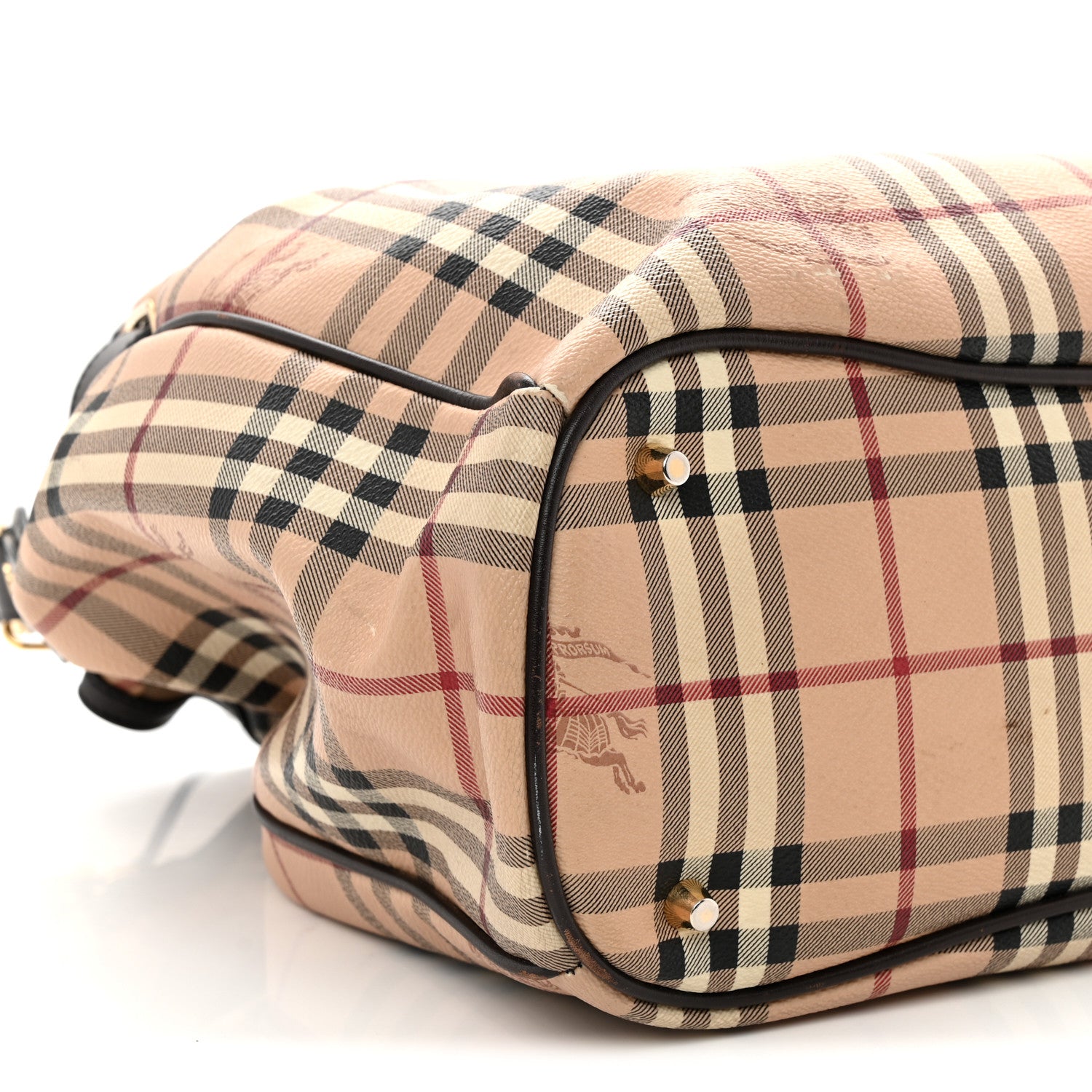 Burberry Haymarket Check Medium Walden Belted Hobo  Chocolate 9 of 12