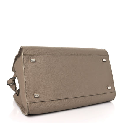 The Row Matte Grained Calfskin Soft Margaux 12 Dark Taupe 4 of 9