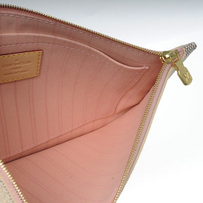 Louis Vuitton Damier Azur Neverfull MM GM Pochette Rose Ballerine 5 of 7