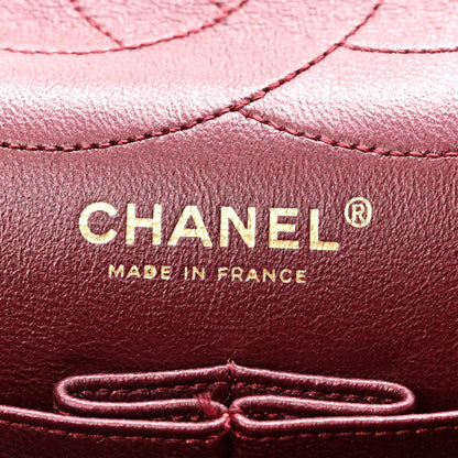 Chanel Metallic Aged Calfskin Quilted 2.55 Reissue 227 Flap Dark Red 6 of 11