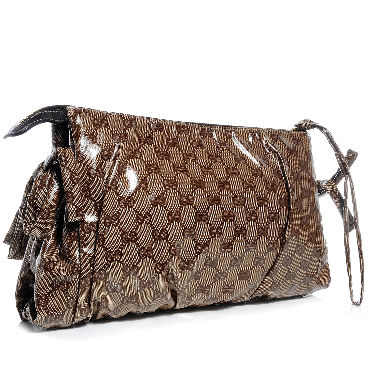Gucci Crystal Monogram Large Hysteria Clutch 3 of 7