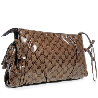 Gucci Crystal Monogram Large Hysteria Clutch 3 of 7