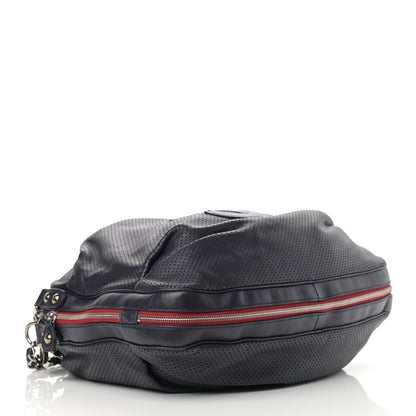 Chanel Lambskin Perforated Baseball Spirit Ligne Bag Navy 4 of 15