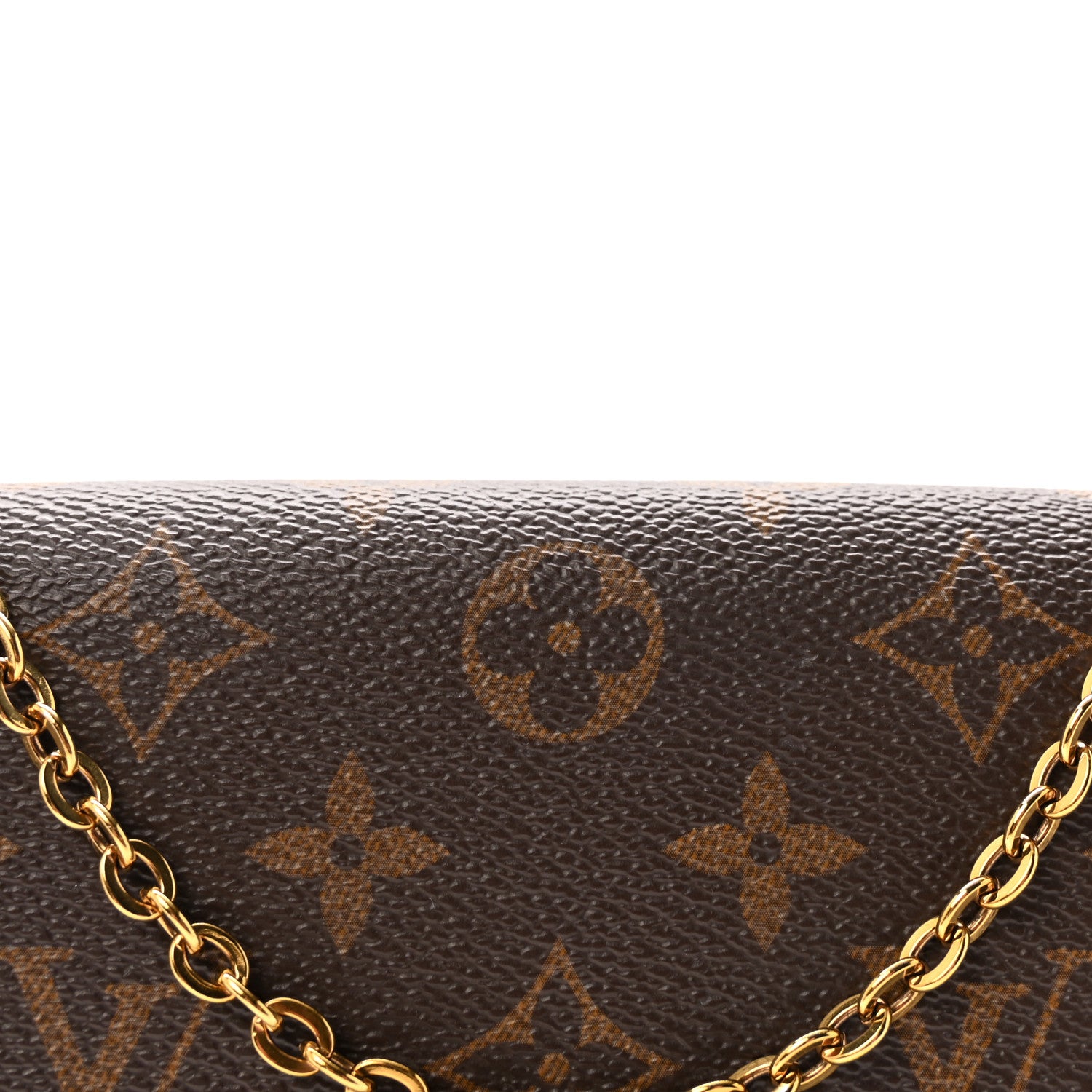 Louis Vuitton Monogram Pochette Felicie Chain Wallet Fuchsia 8 of 10