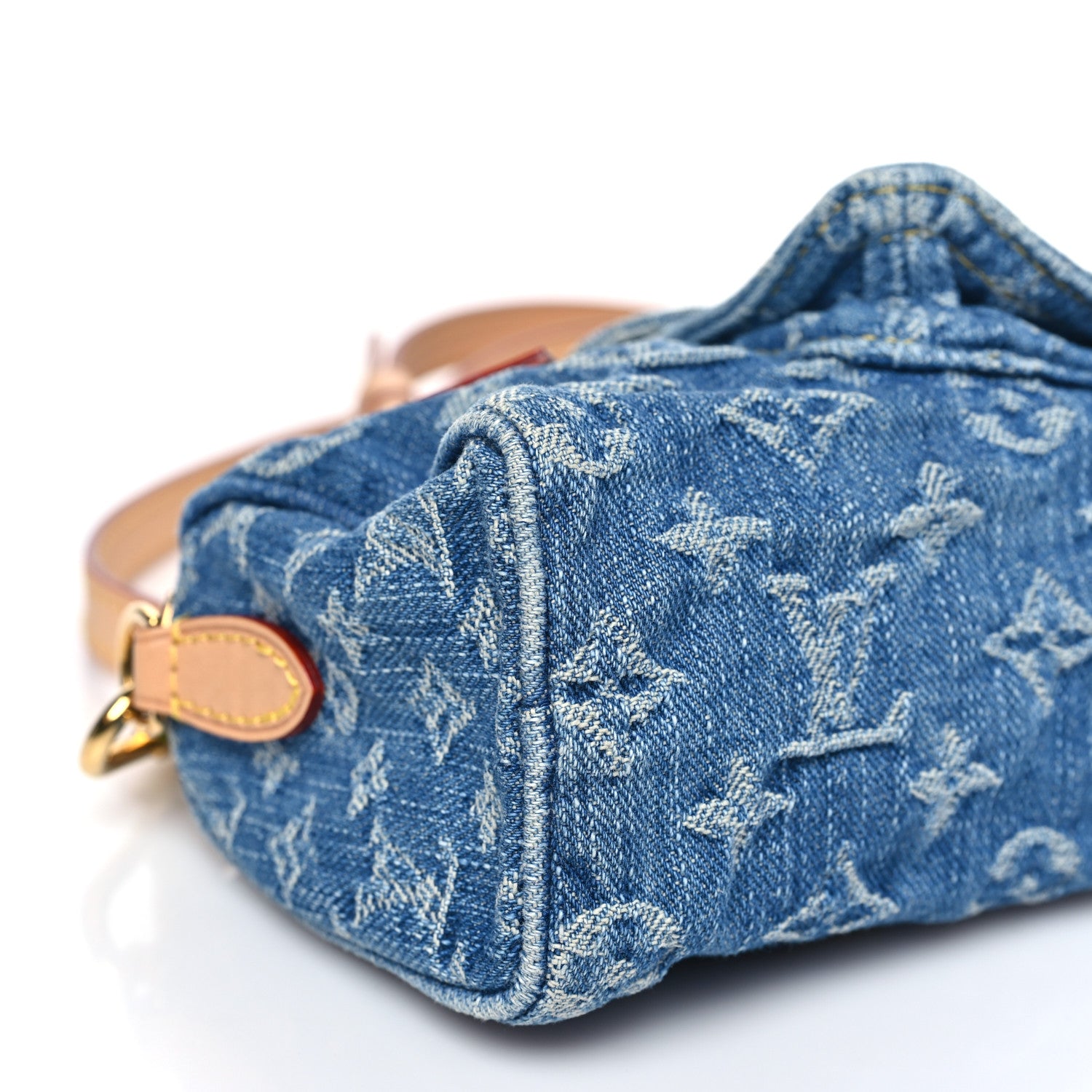 Louis Vuitton Monogram Denim Nano Speedy Blue 8 of 9