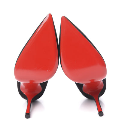 Christian Louboutin Veau Velours Decoltish 100 Pumps 38 Black 5 of 11