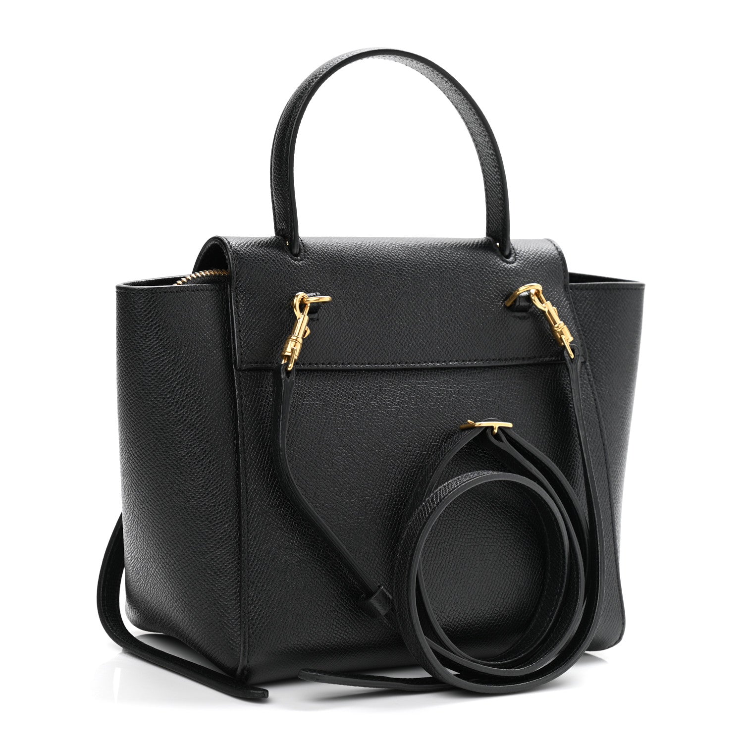 Celine Grained Calfskin Nano Belt Bag Black 3 of 11