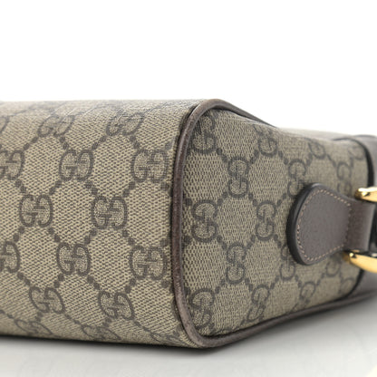Gucci GG Supreme Monogram Web Small Ophidia Shoulder Bag Brown 10 of 14