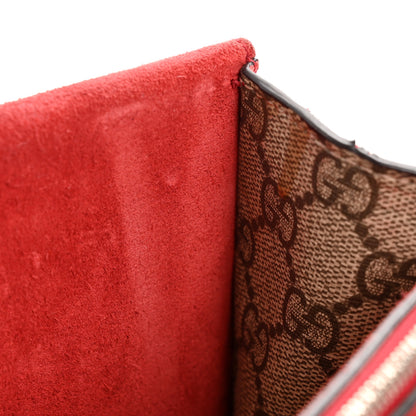Gucci GG Supreme Monogram Small Dionysus Shoulder Bag Red 11 of 14