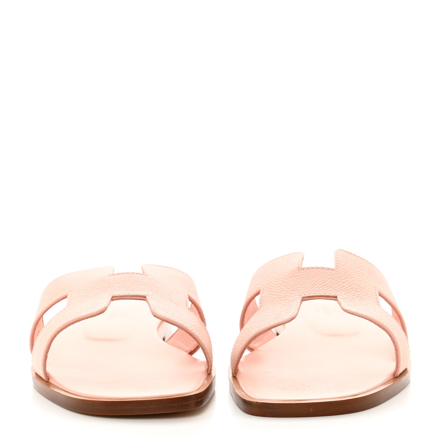 Hermes Epsom Oran Sandals 38 Rose Pale 2 of 9