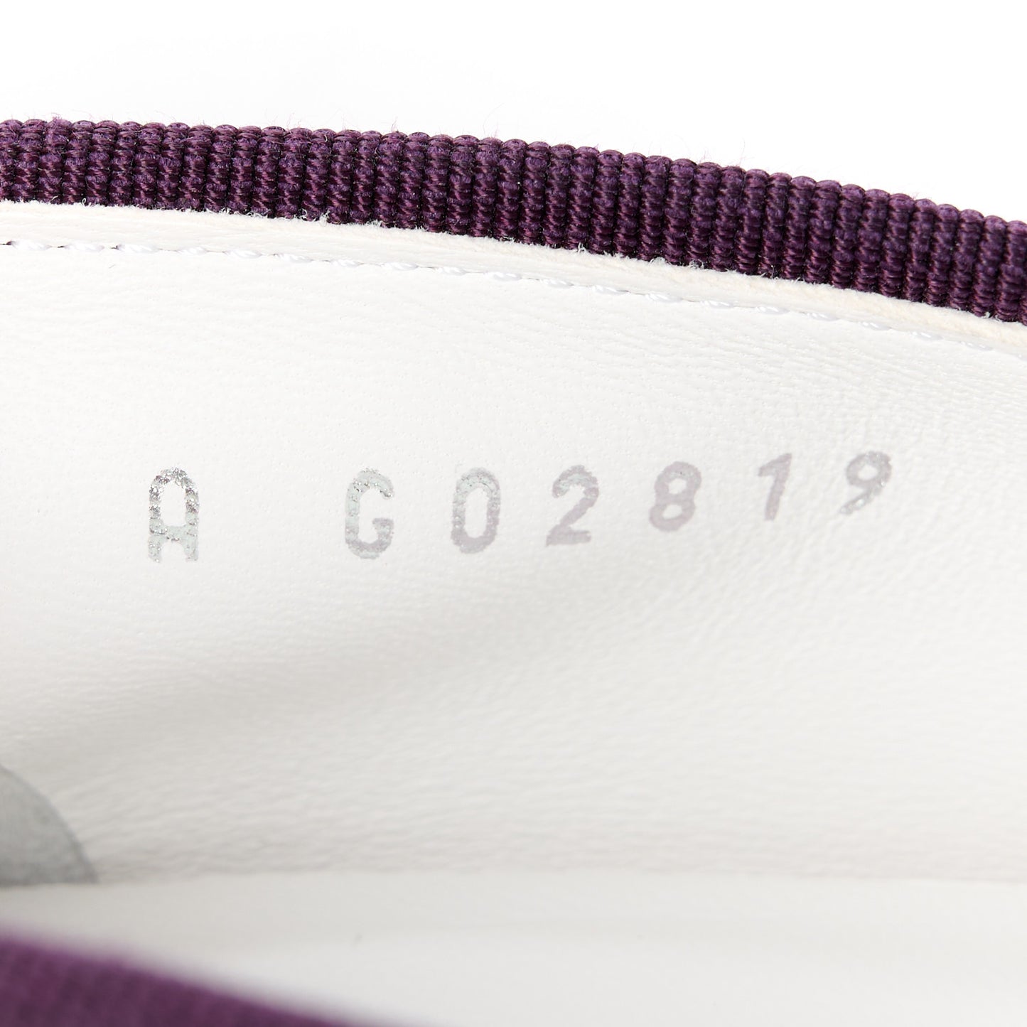 Velvet Cap Toe Ballerina Flats 37.5 Purple Black