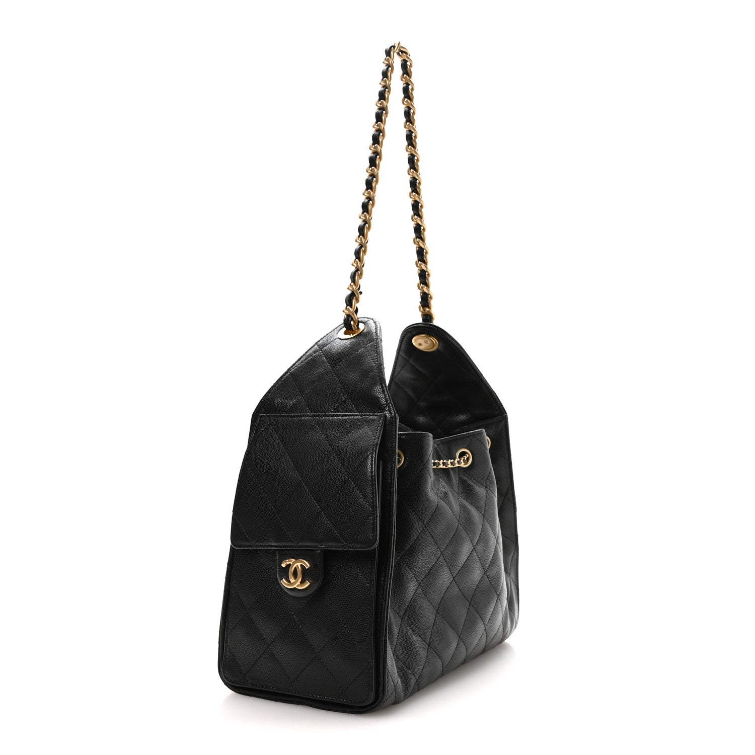 Chanel Caviar Quilted Small Chanel 25 Handbag Black 3 of 11