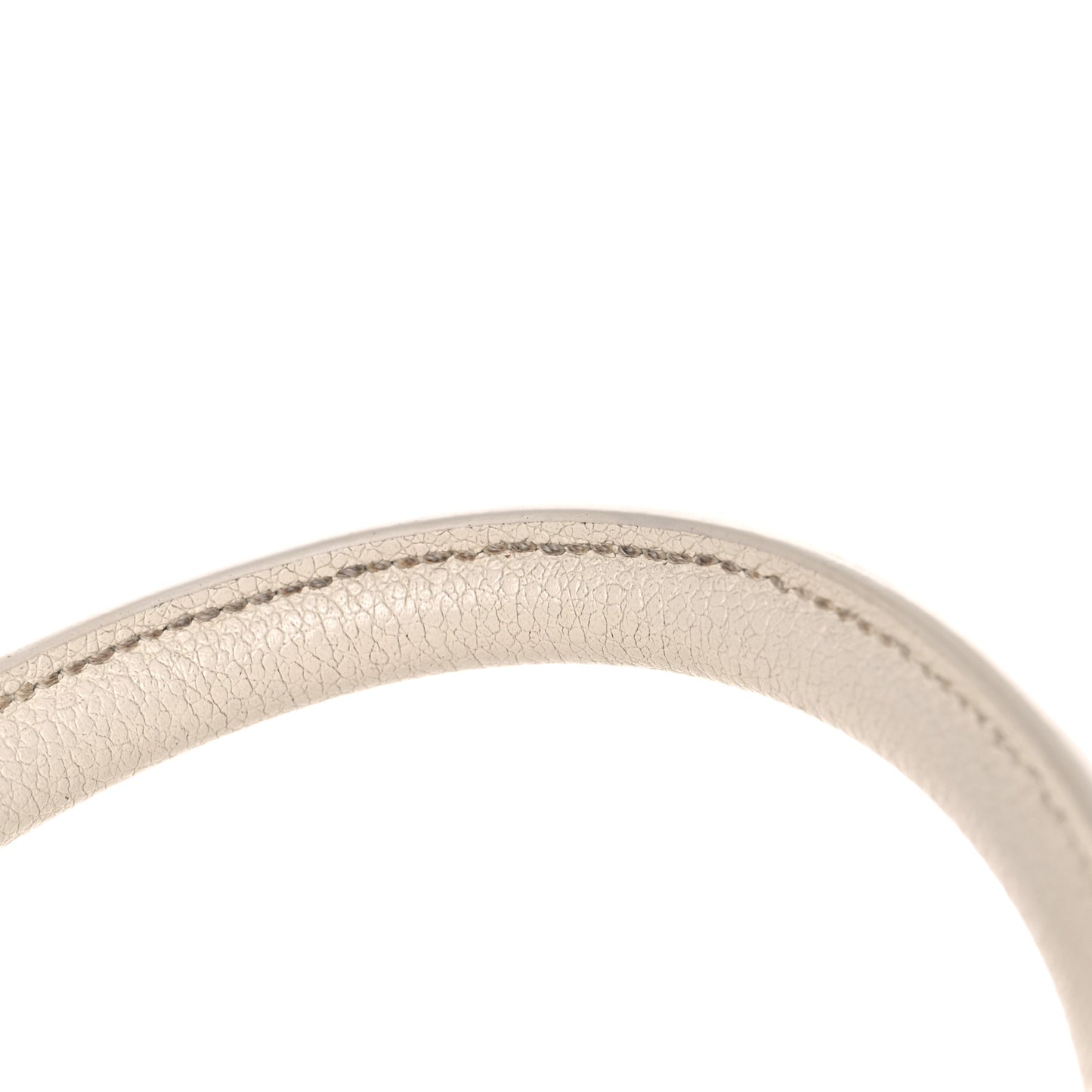 Grained Calfskin Small Rive Gauche White