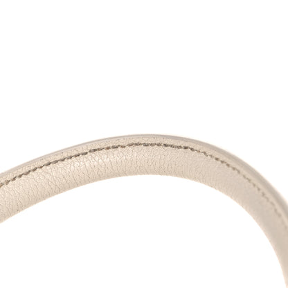 Saint Laurent Grained Calfskin Small Rive Gauche White 30 of 35