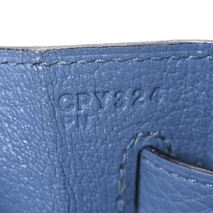 Hermes Togo Kelly Retourne 32 Azur 7 of 11