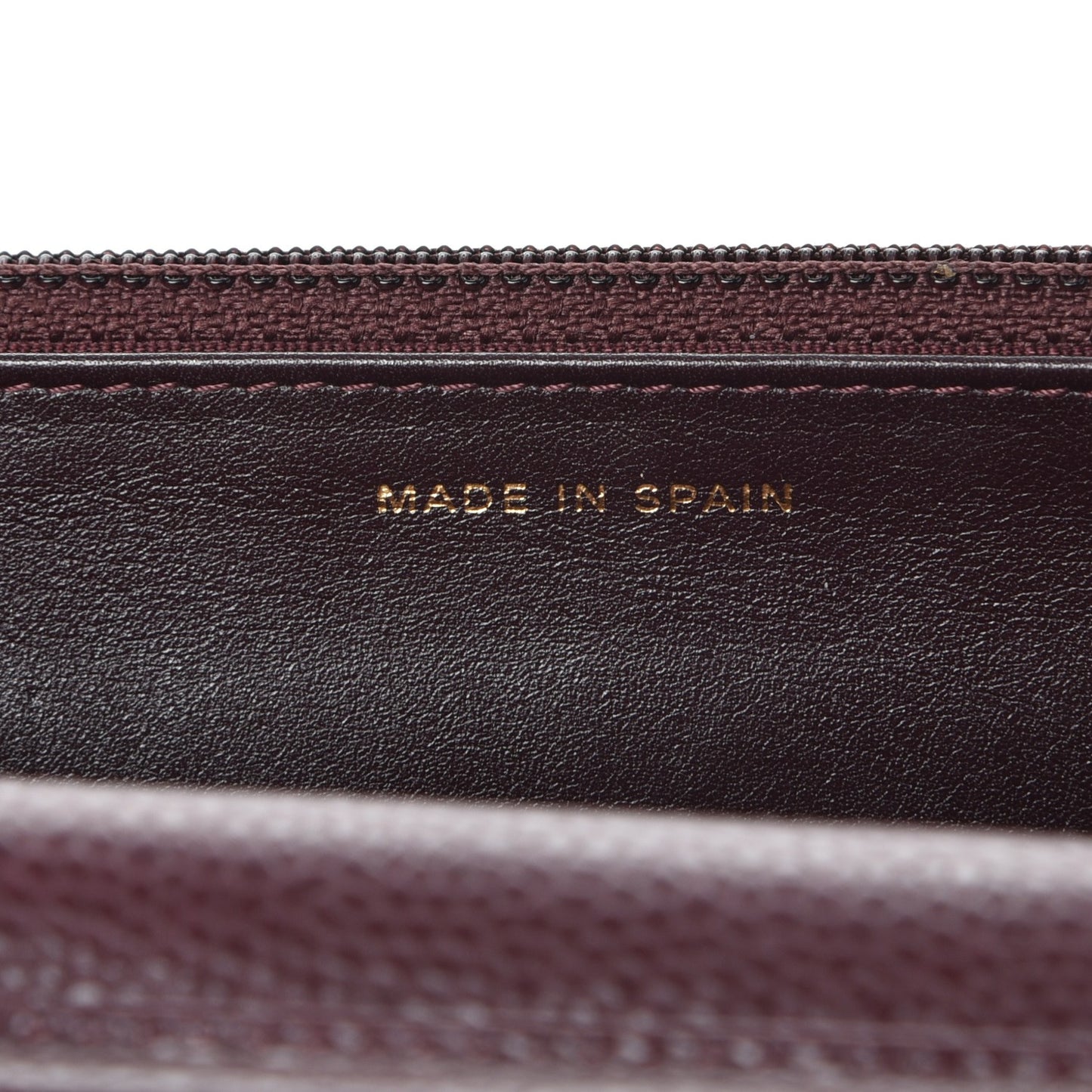Caviar Quilted Wallet on Chain WOC Burgundy