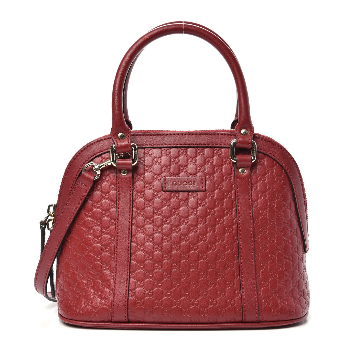 Soft Microguccissima Mini Dome Bag Rosso