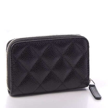 Chanel Caviar Quilted Zip Coin Purse Black 3 of 7