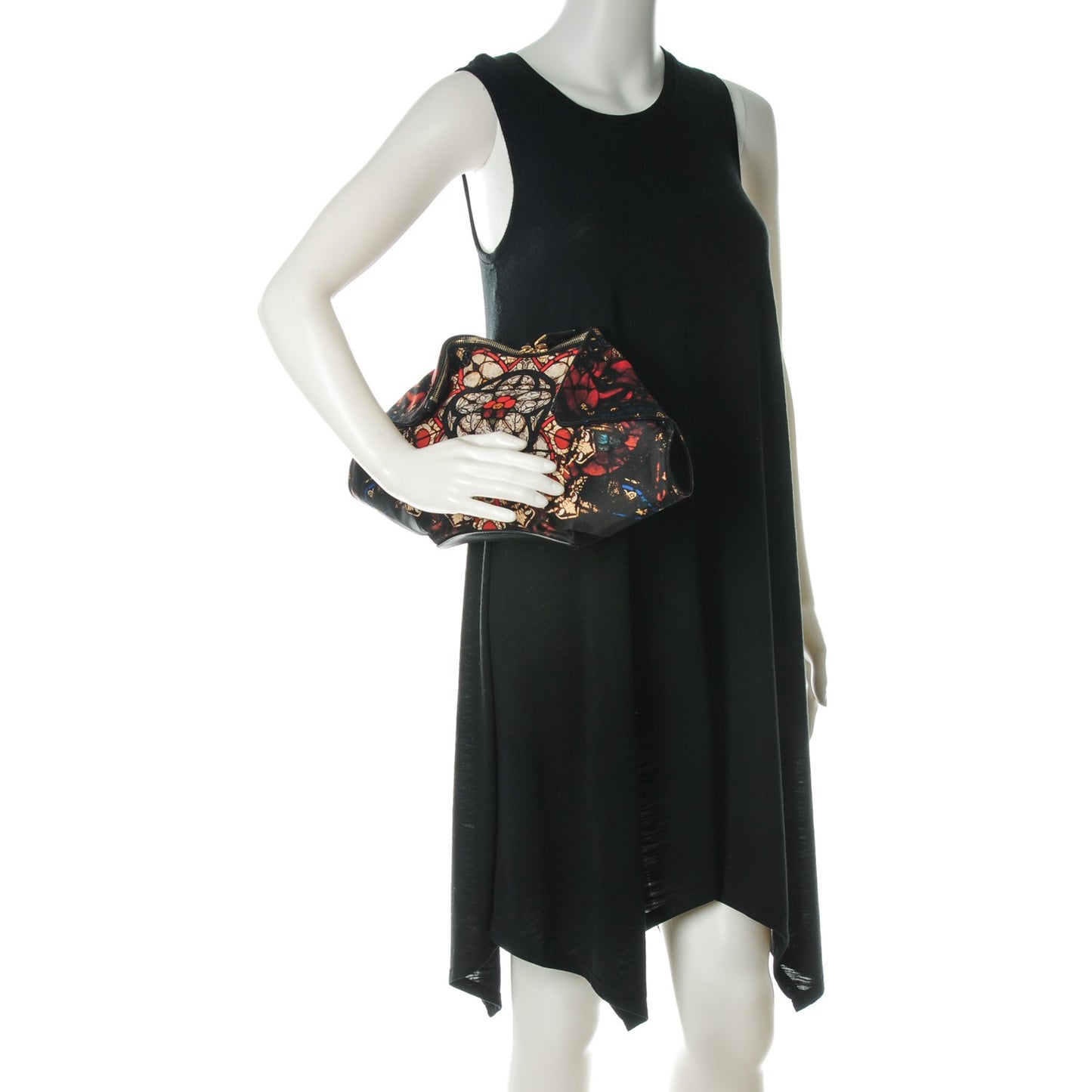 Silk Stained Glass De Manta Clutch Black