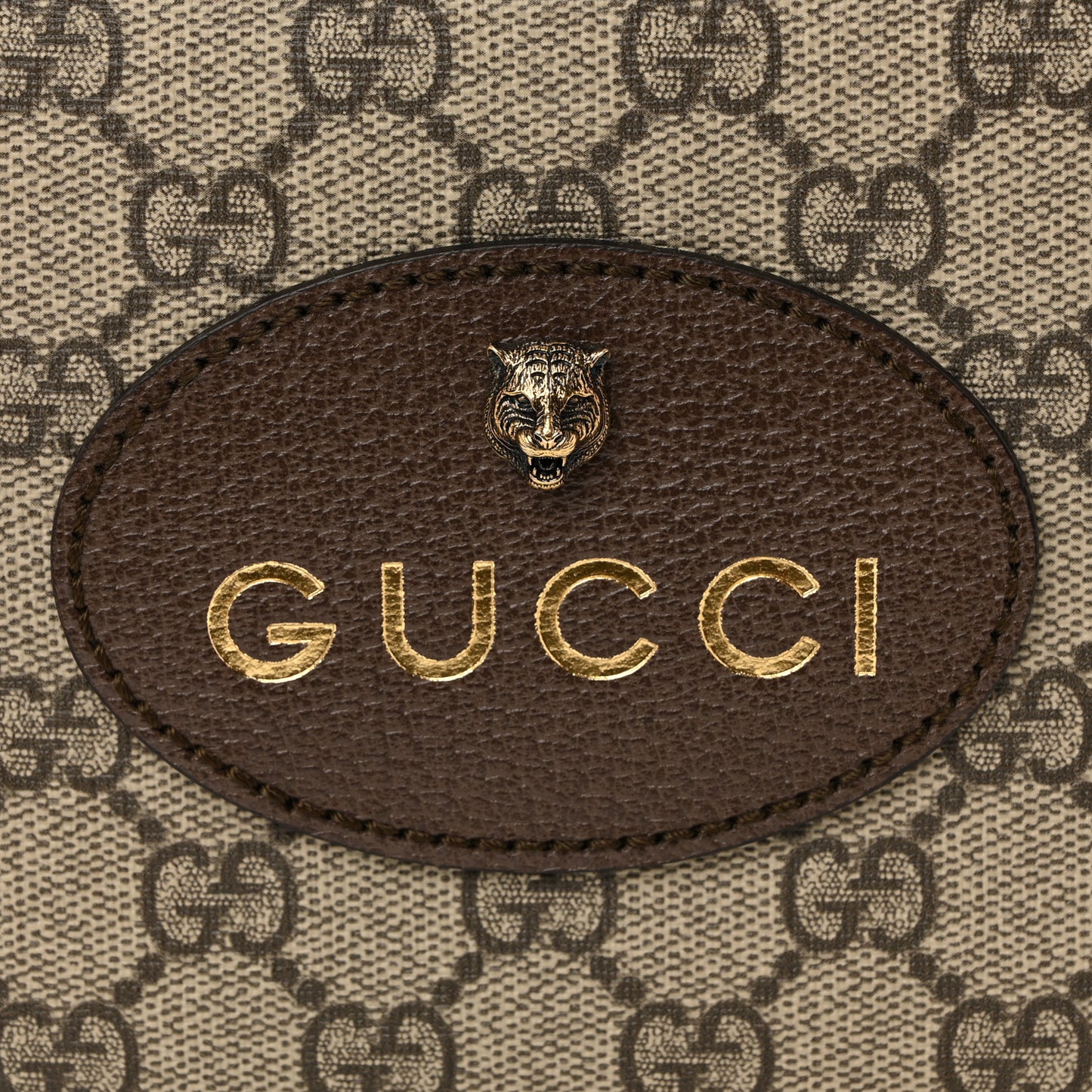 GG Supreme Monogram Web Neo Vintage Shoulder Bag Beige New Acero Crop
