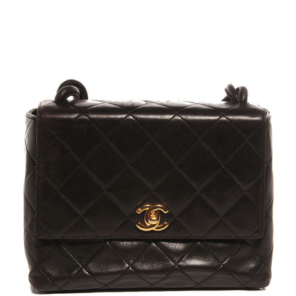 Chanel Lambskin Small Shoulder Flap Bag Black 1 of 8