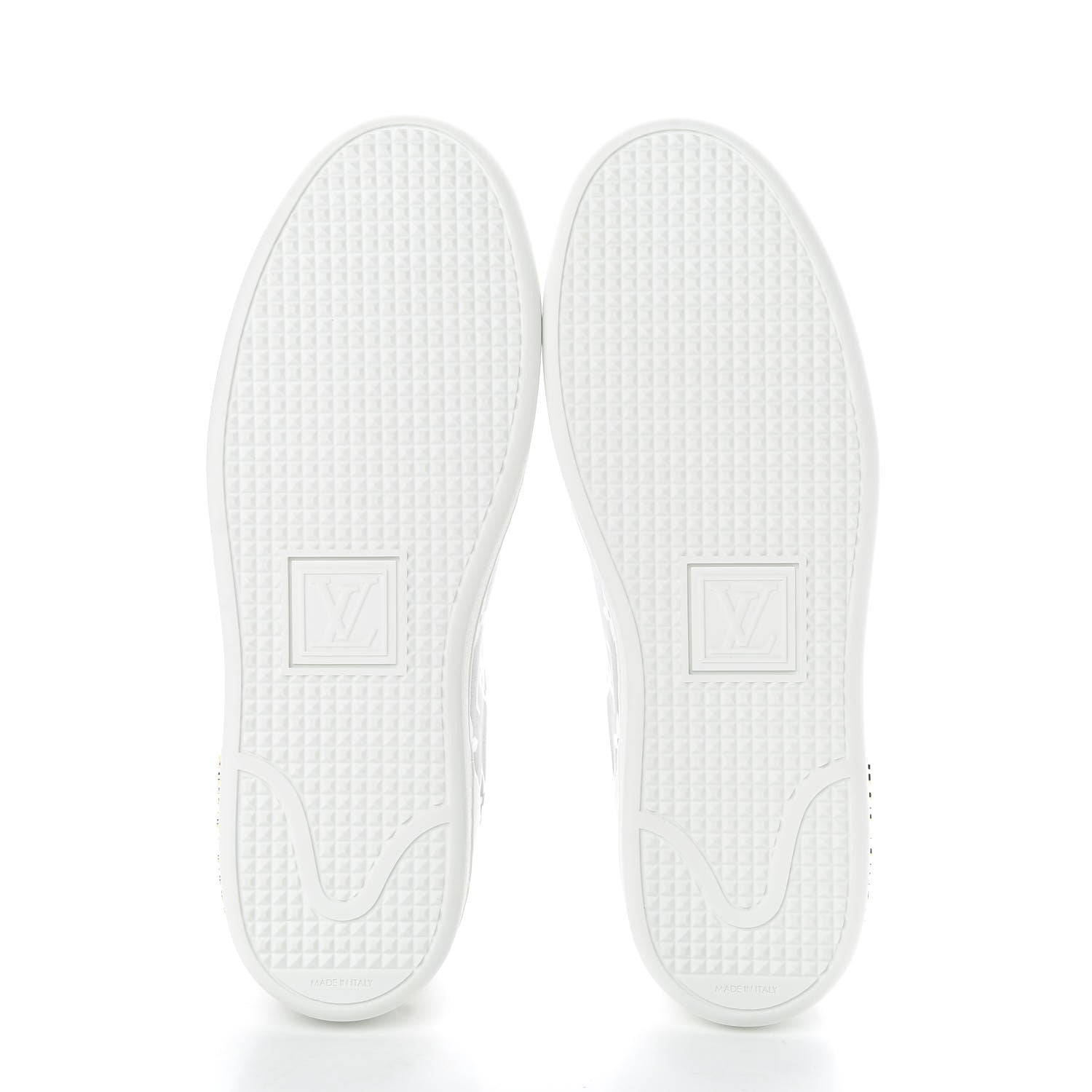Louis Vuitton Calfskin Monogram Frontrow Sneakers 38 White Black 6 of 10