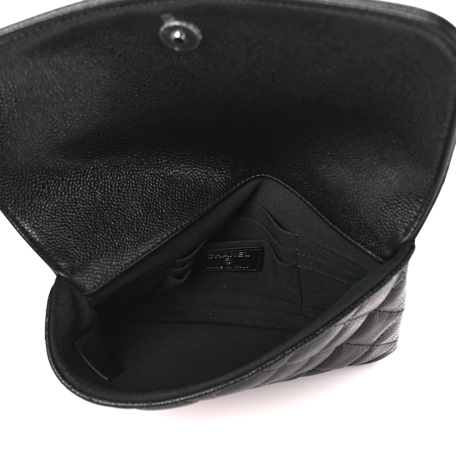 Chanel Caviar Quilted Boy Flap Clutch Black 5 of 11