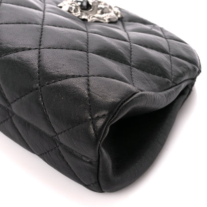 Chanel Lambskin Quilted Leo Lion Clutch Black 10 of 10