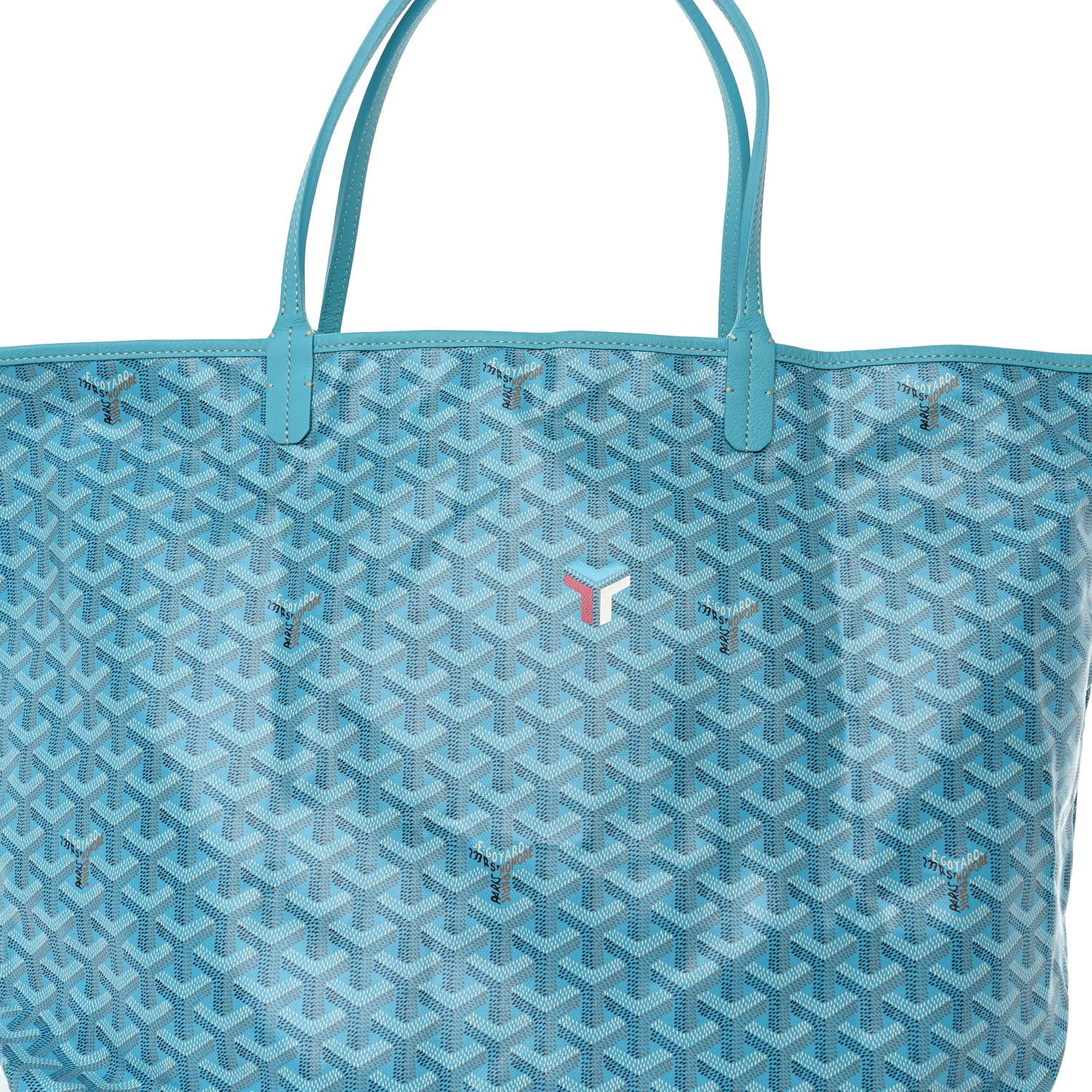 Goyard Goyardine Saint Louis GM Balise Beach Towel Set Turquoise 9 of 11