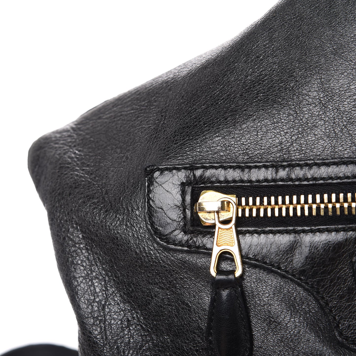 Chevre Giant 21 Gold Hardware Besace Hobo Black