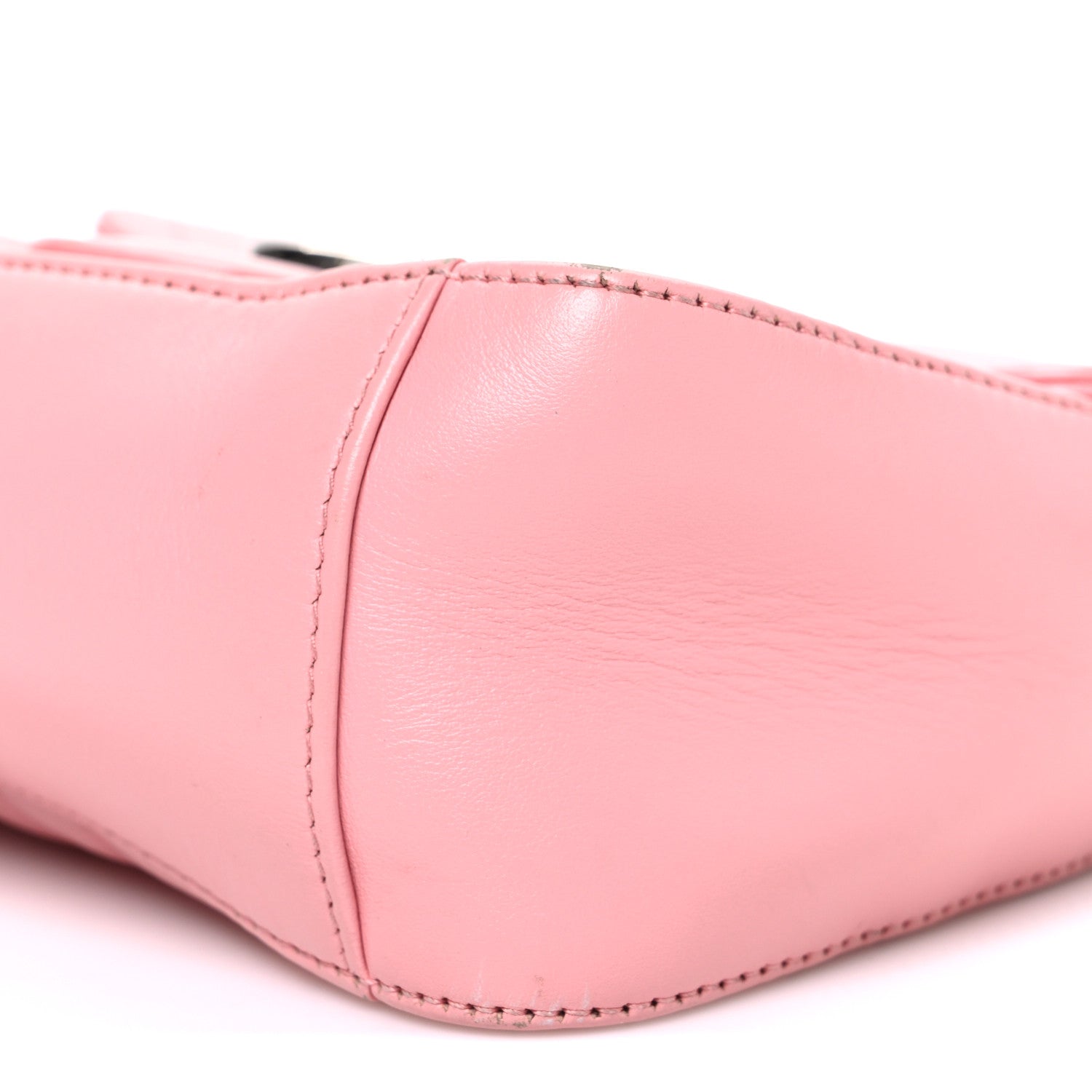 Gucci Calfskin Matelasse Mini GG Marmont Top Handle Shoulder Bag Wild Rose Wild Rose 10 of 11