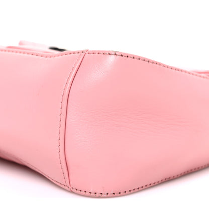 Gucci Calfskin Matelasse Mini GG Marmont Top Handle Shoulder Bag Wild Rose Wild Rose 10 of 11