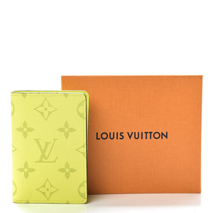 Louis Vuitton Monogram Taiga Pocket Organizer Yellow 8 of 8