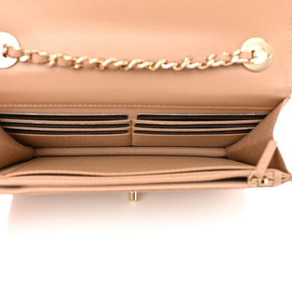 Chanel Lambskin Quilted Trendy CC Wallet On Chain WOC Beige 5 of 12