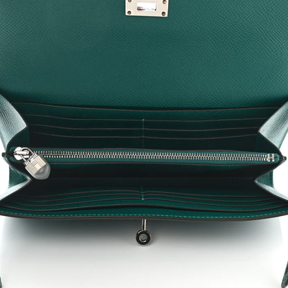 Hermes Epsom Kelly Longue Wallet Malachite 4 of 6