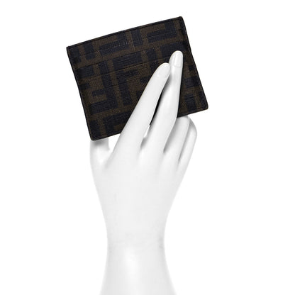 Fendi Zucca Spalmati Card Holder Tobacco Cioccolato 2 of 7