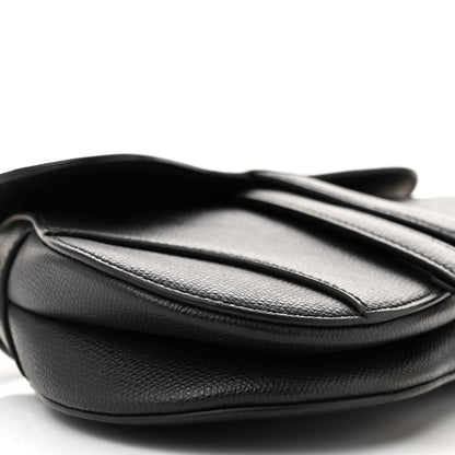 Christian Dior Grained Calfskin Mini Saddle Bag Black 9 of 10