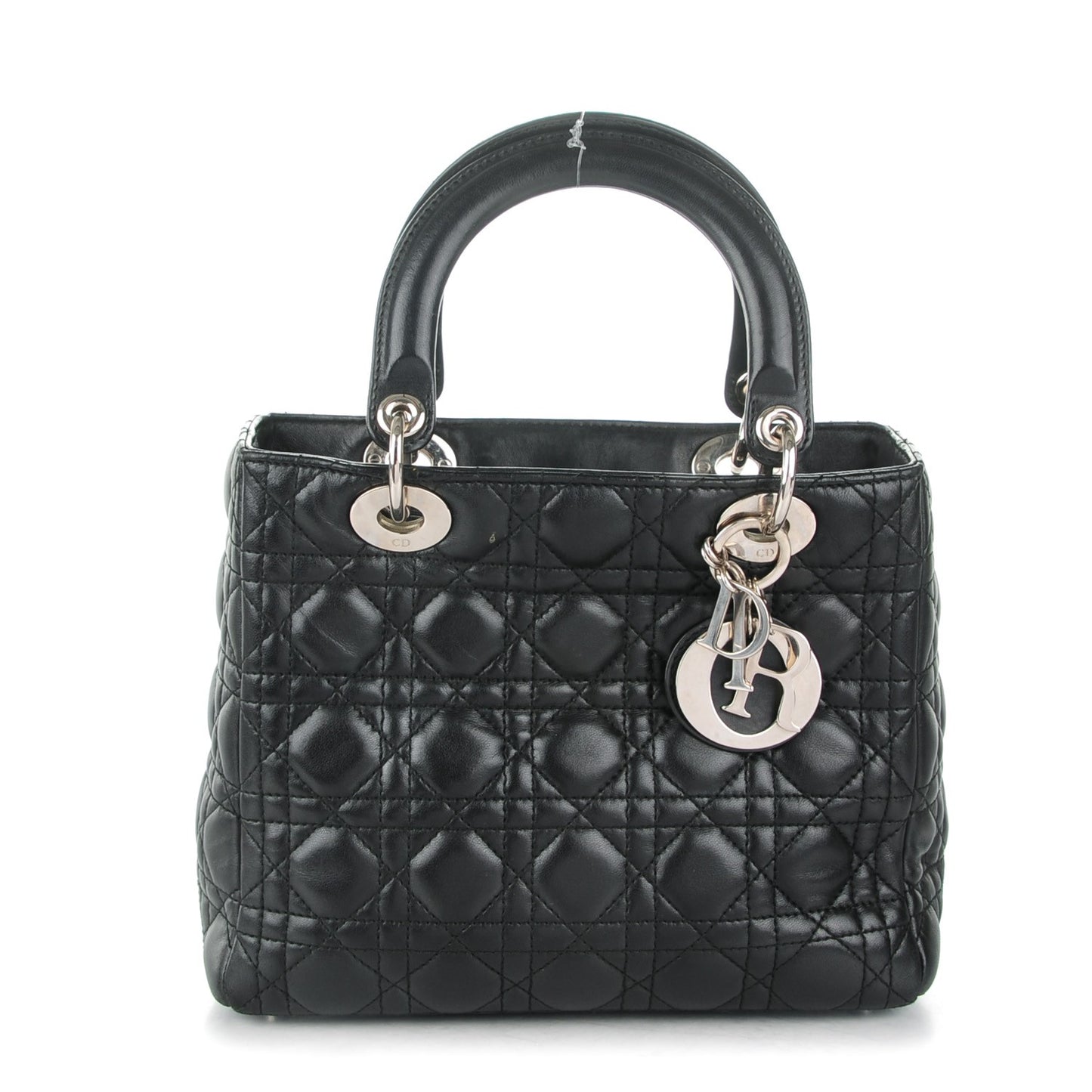 Lambskin Cannage Medium Lady Dior Black