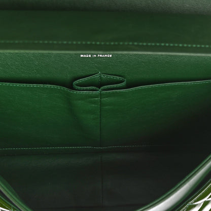 Chanel Patent Calfskin Quilted Jumbo Double Flap Green 4 of 4