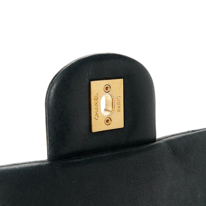 Chanel Iridescent Calfskin Large Chic Quilt Flap Black 7 of 11